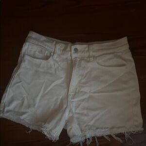 Just USA Cream Jean Shorts